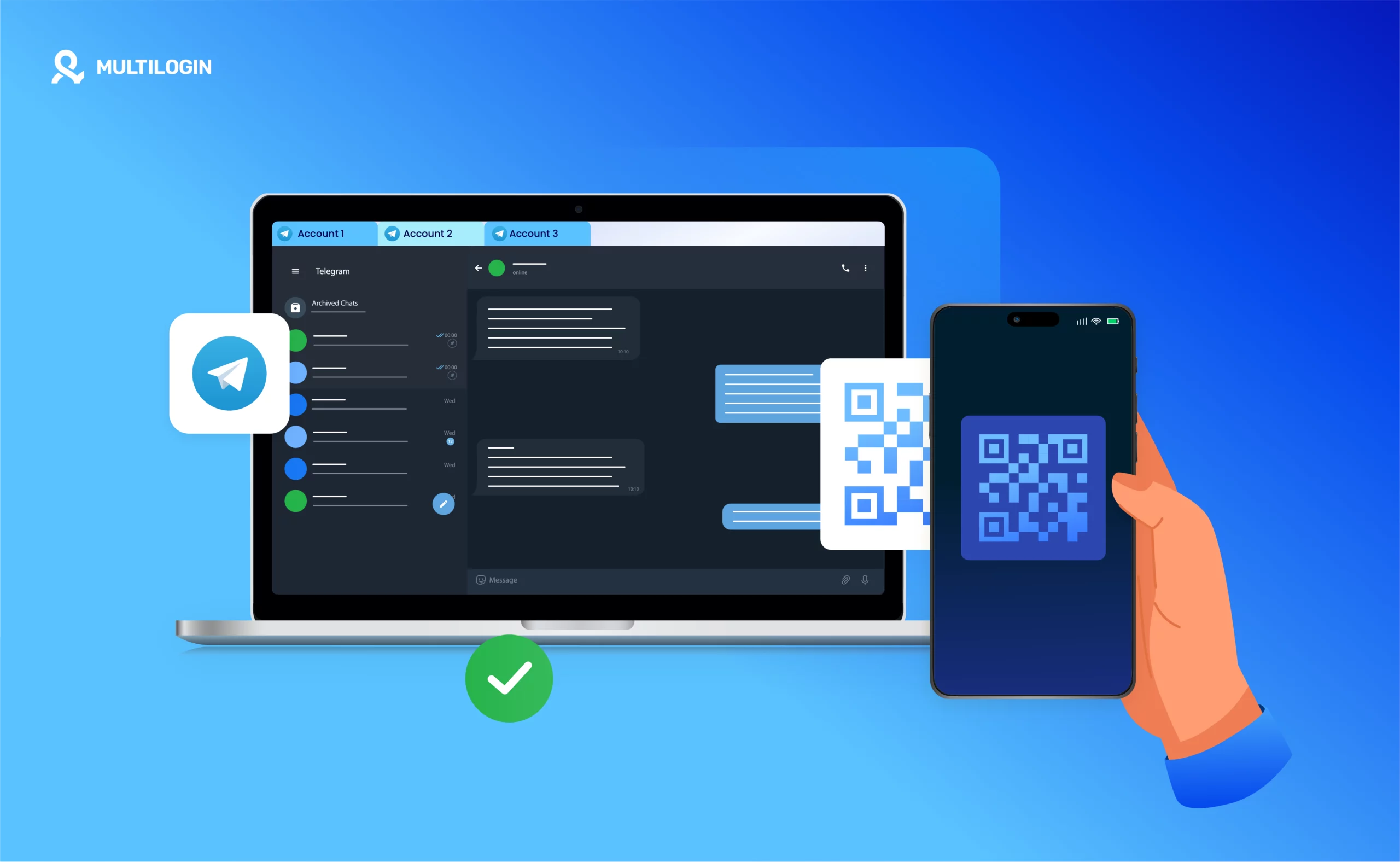 Where to scan a QR code on Telegram